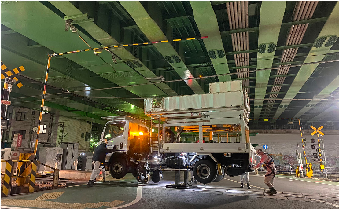 軌陸車の写真